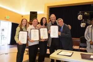 Leslie being recognized by the City of Los Angeles.
